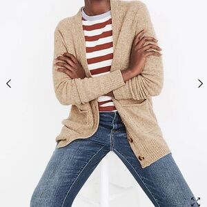 Madewell Donegal Maysfield Cardigan Sweater in Ryewater